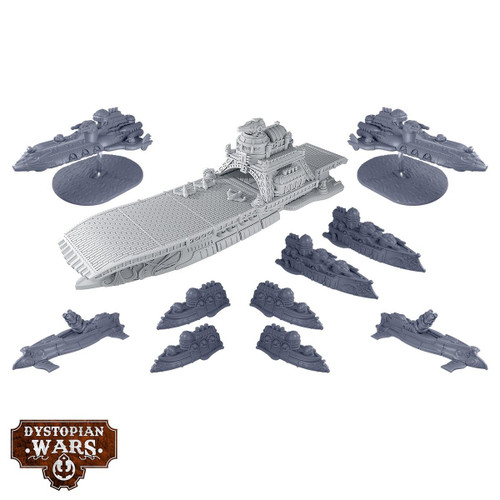 Dystopian Wars: Couronne Battlefleet Set