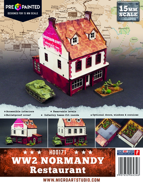 WW2 Normandy Restaurant[15mm/1:100]