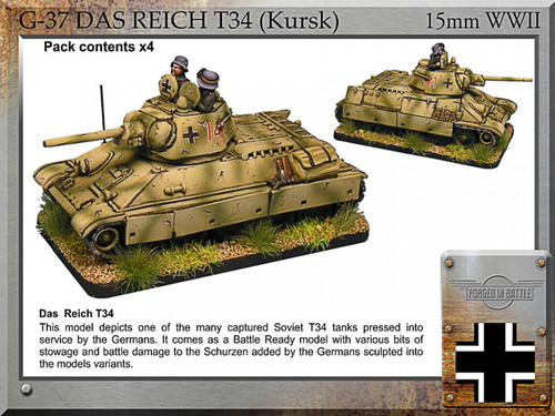 G-37 Das Reich T34 (Kursk) x 4