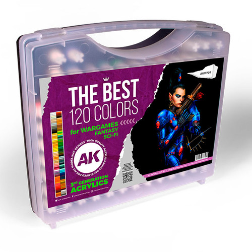 AK Interactive 3rd Gen Acrylics Briefcase - 80 Colors Full AFV