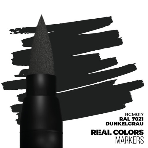 AK Interactive Real Colors Markers RAL 7021 Dunkelgrau