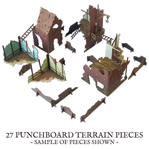 Port Royal Tokens and Terrain punchboard Set - FGDPR0004