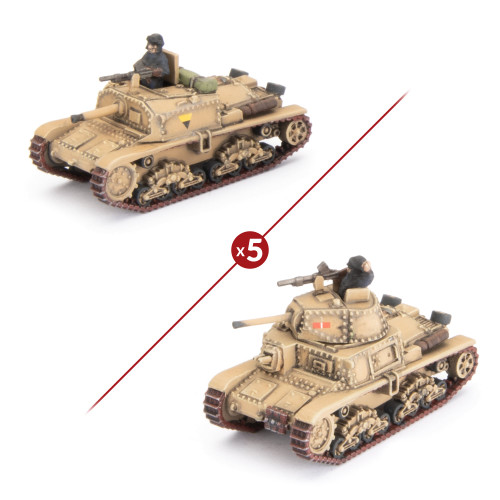 Italian M14/41 or Semovente Tank Platoon - IBX14