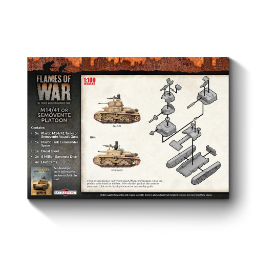 Italian M14/41 or Semovente Tank Platoon - IBX14