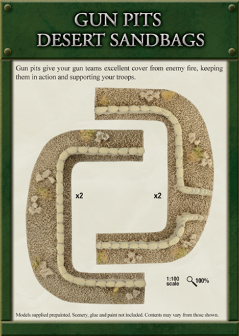 Desert Sandbags - Gun Pit Markers