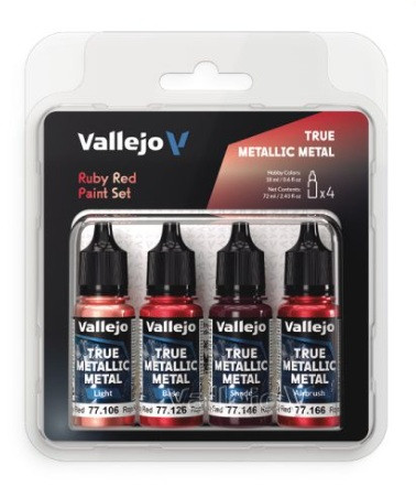 Ruby Red Color Set True Metallic Metal (4 Color Set)