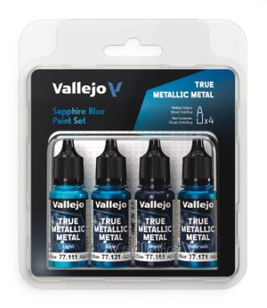 Sapphire Blue Color Set True Metallic Metal (4 Color Set)