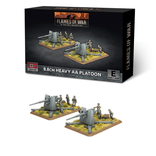German 8.8cm Heavy AA Platoon (Early) (x2 guns Plastic)