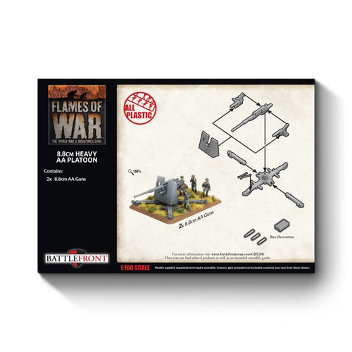 German 8.8cm Heavy AA Platoon (Early) (x2 guns Plastic)