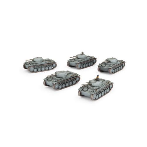 German Panzer II Platoon (x5 Plastic)