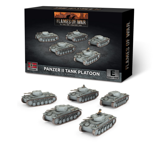 German Panzer II Platoon (x5 Plastic)