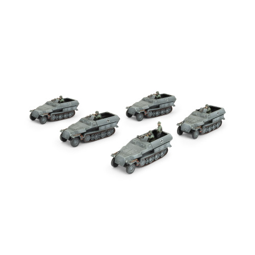 German Sd Kfz 251 half-track Transport Platoon (x5 Plastic)