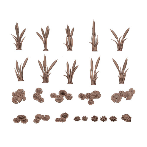 AK Interactive Water Lilies & Cattails - Basing Bits