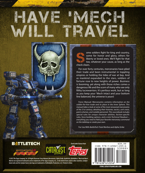 Battletech: Force Manual Mercenaries- CAT35270