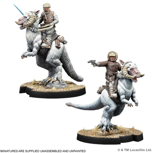 SW Legion: Captain Solo & Commander Skywalker on Tauntauns