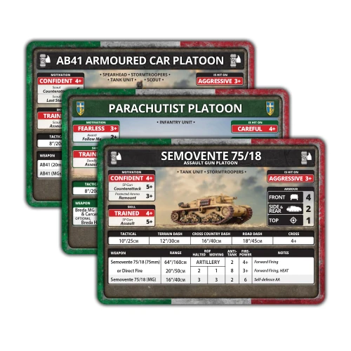 Italian Unit Card Pack (both sides) (53 cards)