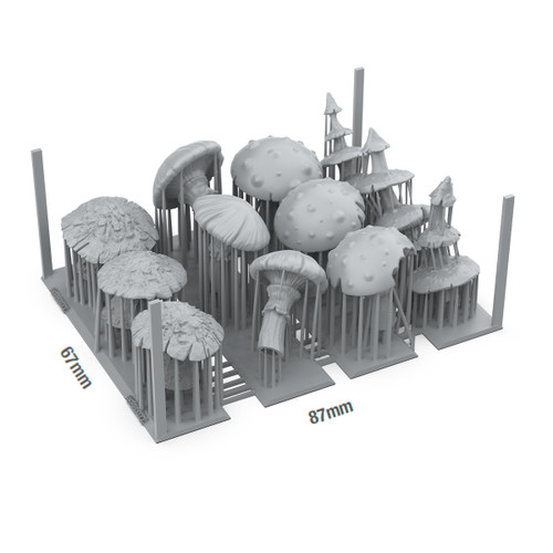 AK Interactive Gigant Mushrooms - Basing Bits