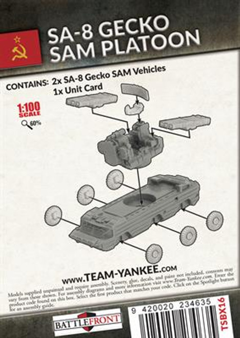 Team Yankee Soviet SA-8 Gecko SAM Platoon