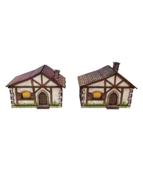 Fantasy Cottages (2) PREPAINTED 28mm