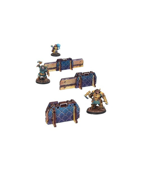 Warcrow Mounthaven Deployable Bulwark (3) PREPAINTED