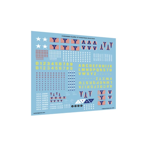 Konflikt '47: United States decal sheet 100 x100