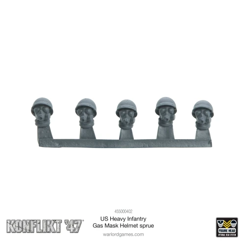 Konflikt '47: US Heavy Infantry Gas mask helmet sprue