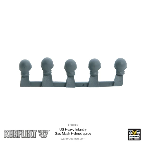 Konflikt '47: US Heavy Infantry Gas mask helmet sprue