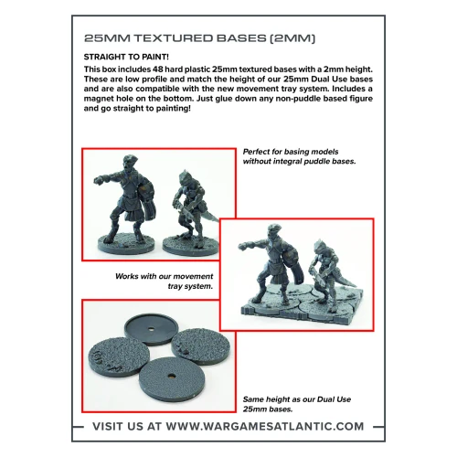 25MM Texture Bases (2MM) - WAAGA016