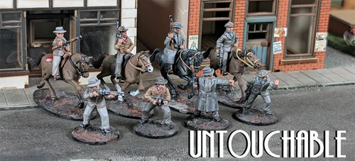 The Chicago Way: Untouchables (4 foot and 4 horse mounted miniatures)