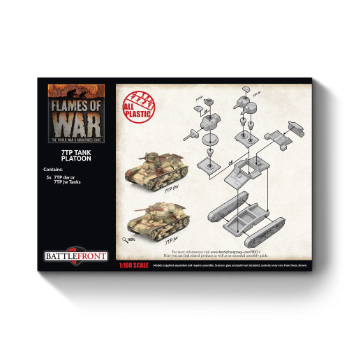 Polish 7TP Tank Platoon (x5 plastic)