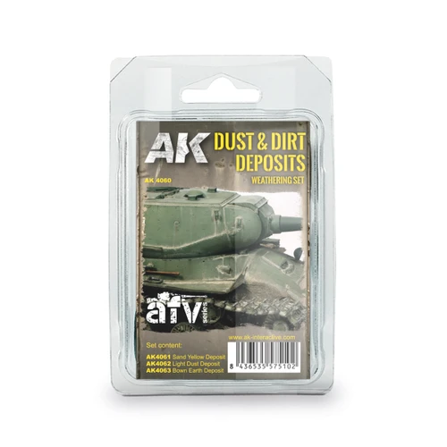 AK Interactive Dust And Dirt Deposits Weathering Set