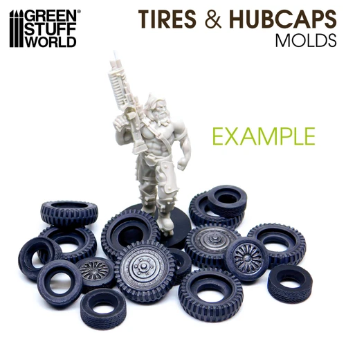 Silicone Molds - Tires and Hubcaps