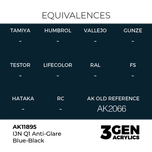 AK Interactive 3G Air - IJN Q1 Anti-Glare Blue-Black