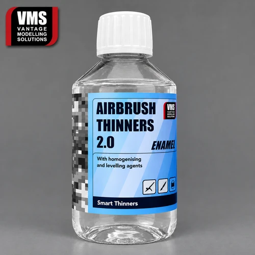 VMS Airbrush Thinner 2.0 for Enamel Paints Ready-Made Solution 200ml