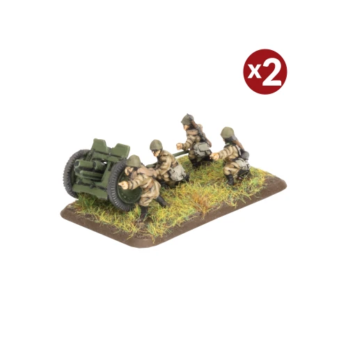 Soviet 76mm obr 1927 gun (x2 metal guns)