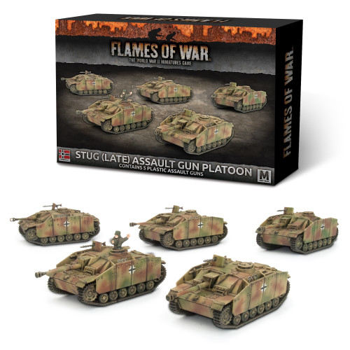 StuG (LATE) ASSAULT GUN PLATOON (x5 plastic tanks) - GBX123