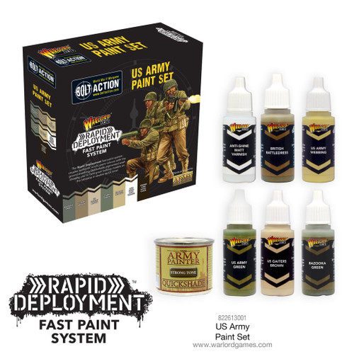 Bolt Action US Army Paint Set - 822613001