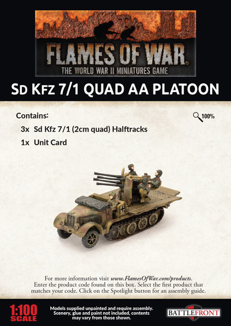 Sd Kfz 7/1 Quad AA Platoon Late - GBX159 OOP