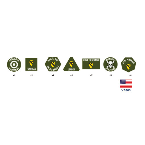 1st Cavalry Division (Airmobile) Token set - VE003