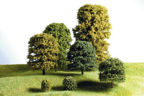 90mm Green Deciduous Trees 4 Pack - DG500