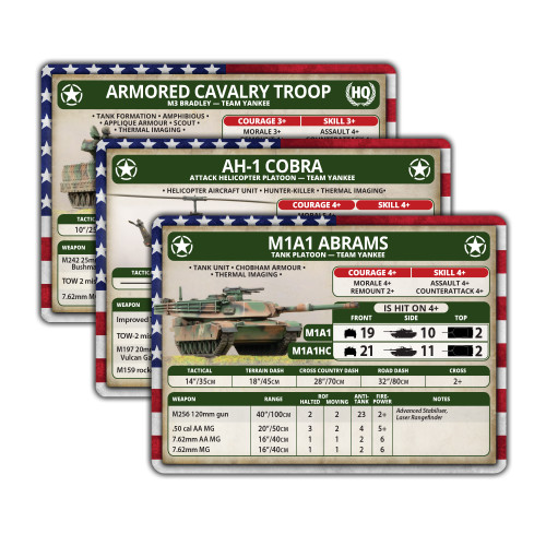 World War III American Unit Cards