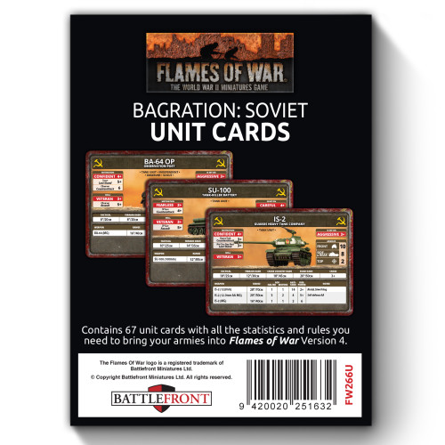 Bagration Soviet Unit Cards - FW266U