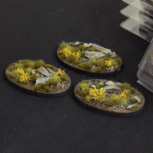75mm Oval Highland Bases x3