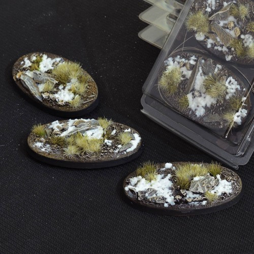 75mm Oval Winter Bases x3