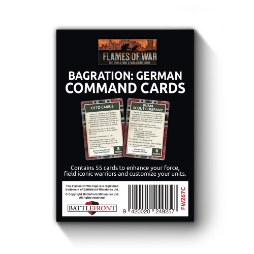 Operation Bagration: German Command Cards