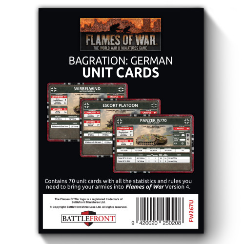 Operation Bagration: German Unit Cards