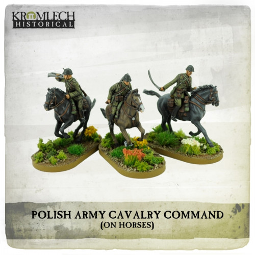 Dowództwo Kawalerii Wojska Polskiego na koniach