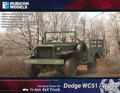 Dodge WC51/WC52 “Beeps” ¾-ton 4x4 Truck, Weapons Carrier - 280101