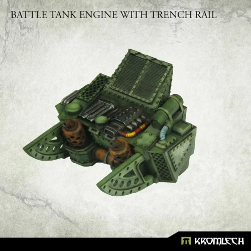 Battle Tank Engine with Trench Rail