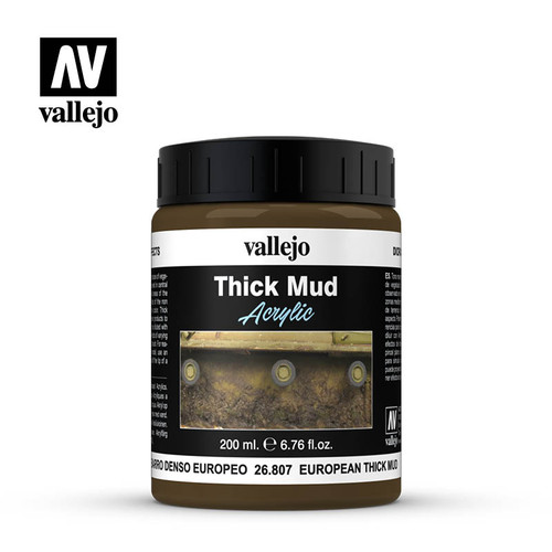 Vallejo Acrylic Thick Mud - European Mud - 200ml - 26.807